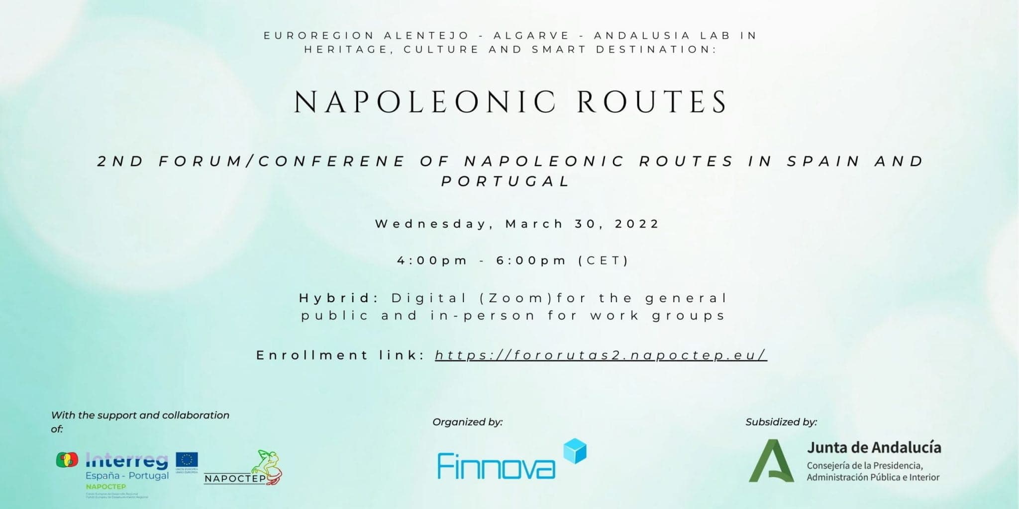 Second forum to lay the foundations for the Napoleonic heritage route in the Alentejo-Algarve-Andalusia Euroregion