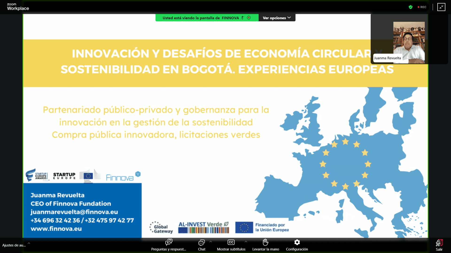 Expertos europeos e iberoamericanos analizan los  desafíos en sostenibilidad del tejido empresarial de Bogotá y las buenas prácticas europeas