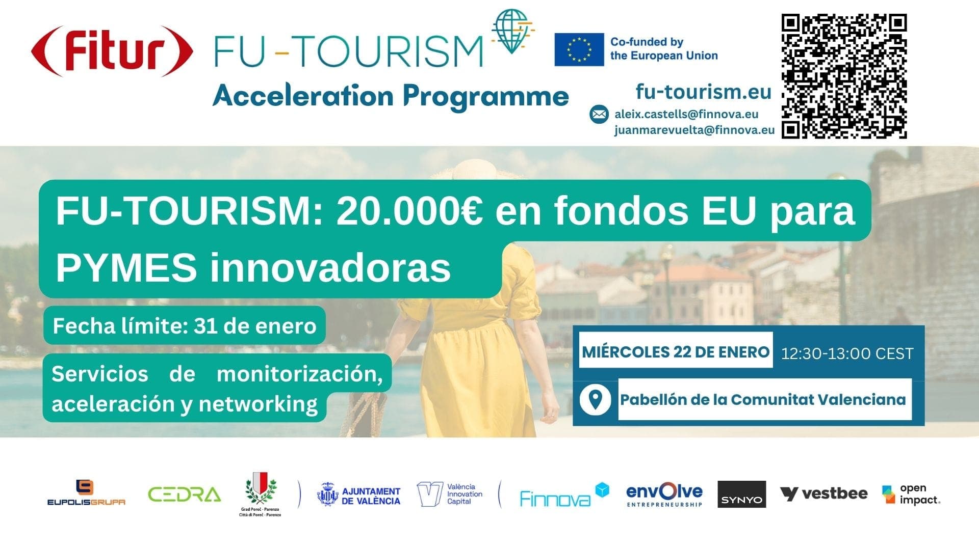La Fundación Finnova presentará el programa FU-TOURISM en FITUR con subvenciones de 20.000 euros para PYMES turísticas innovadoras