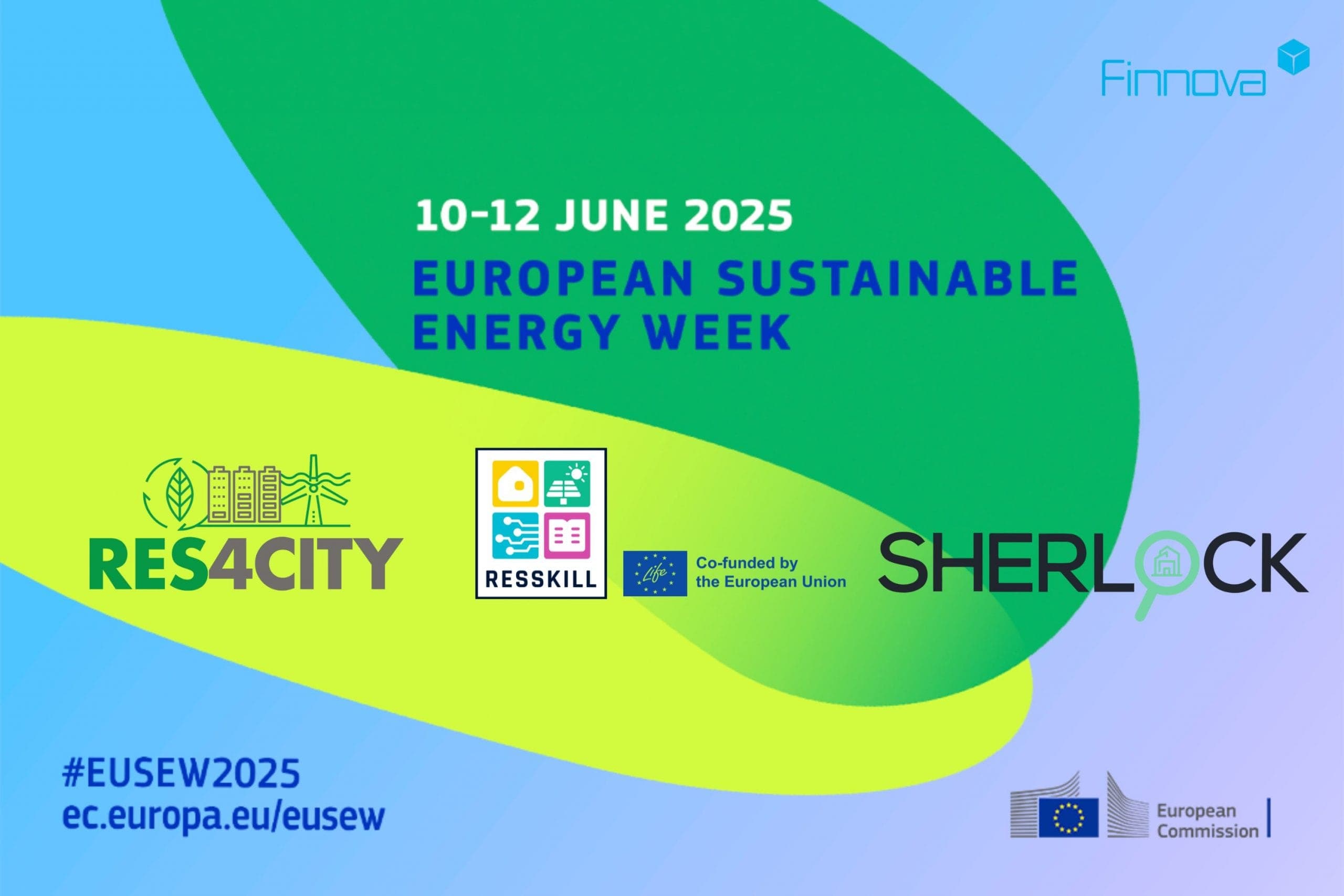 La Fundación Finnova representará a RES4CITY y LIFE RESSKILL en la Feria de Energía de la Semana Europea de la Energía Sostenible