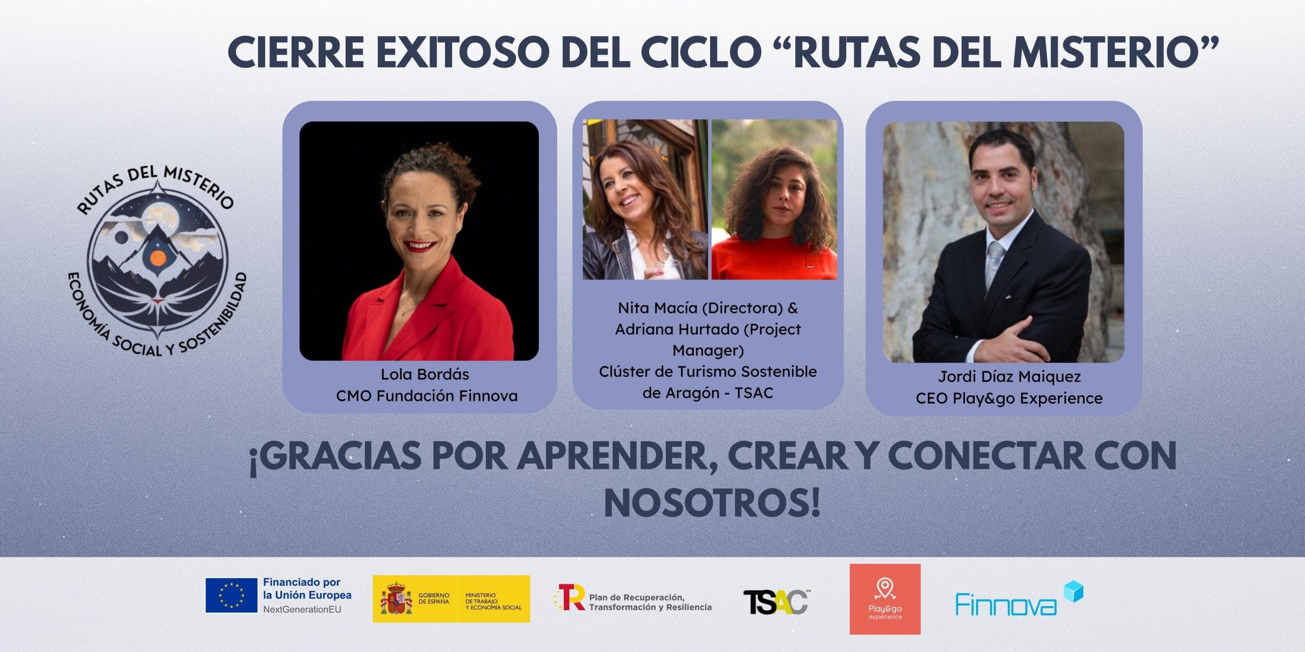 El ciclo formativo “Rutas del Misterio - Economía Social y Sostenibilidad” llega a su fin con éxito