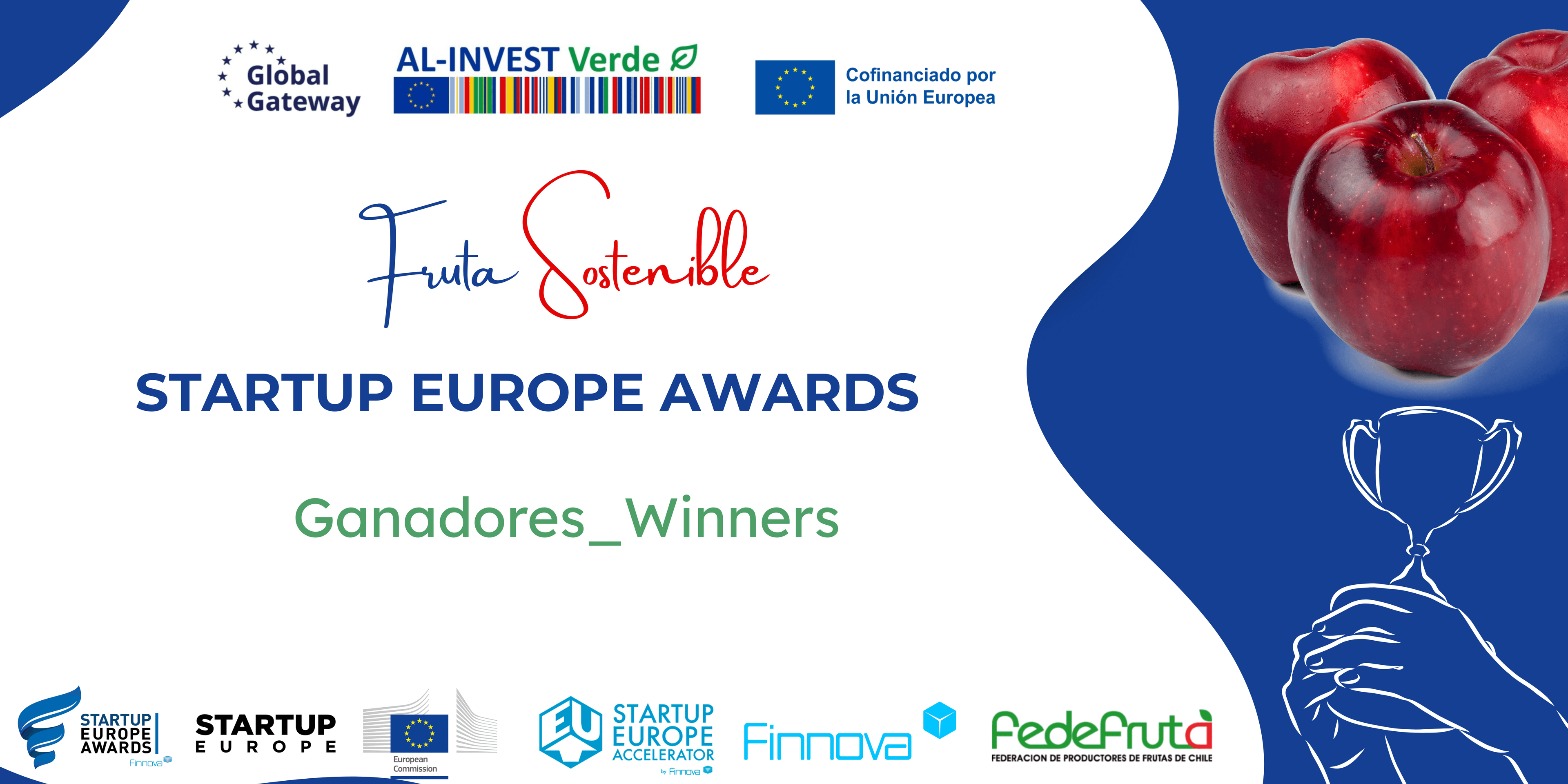 Cinco startups chilenas lideran la transición verde del sector frutícola con los Startup Europe Awards AL-INVEST Verde 2025