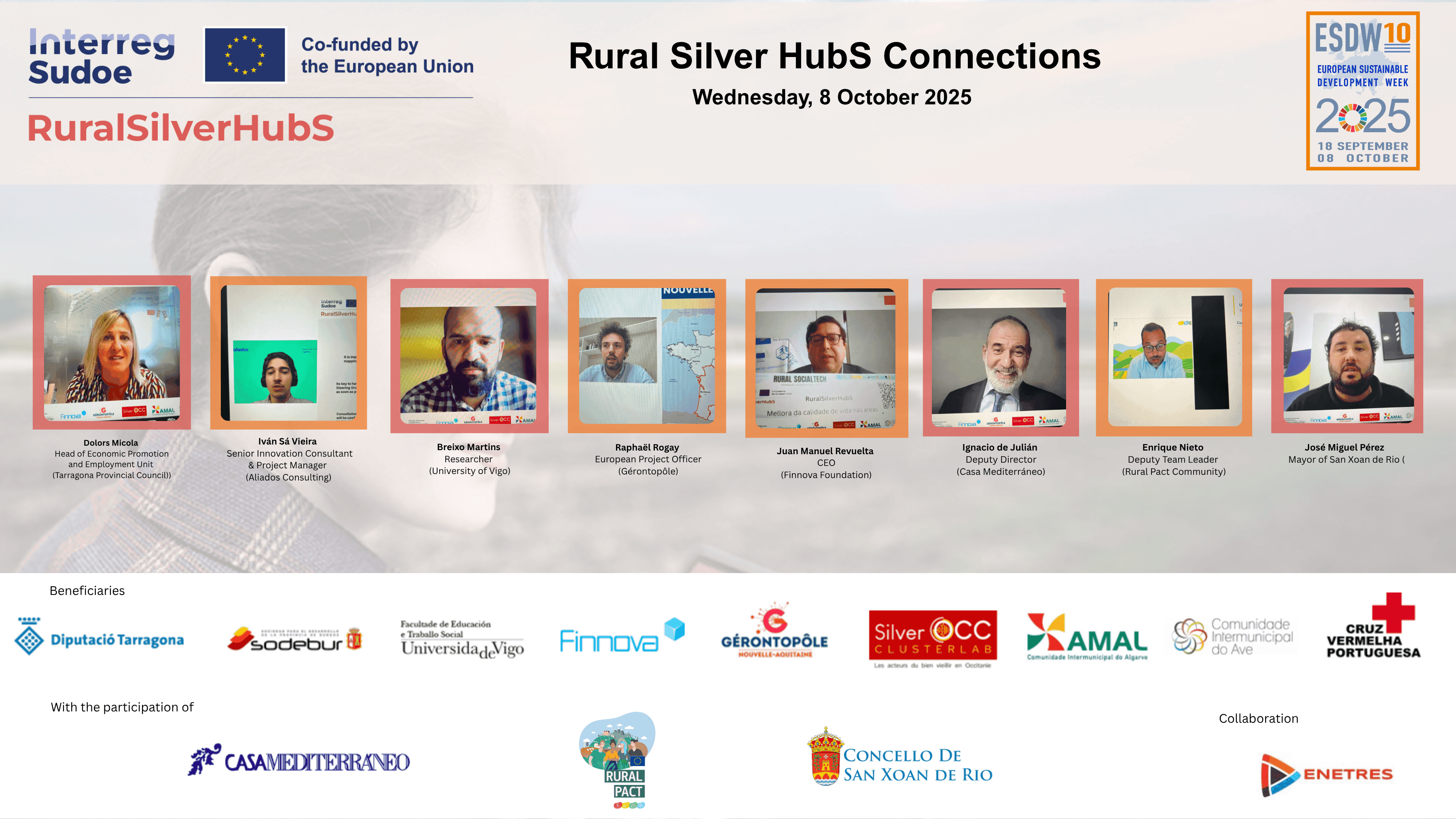 RuralSilverHubS Connections impulsiona alianças europeias para uma Silver Economy sustentável nas zonas rurais