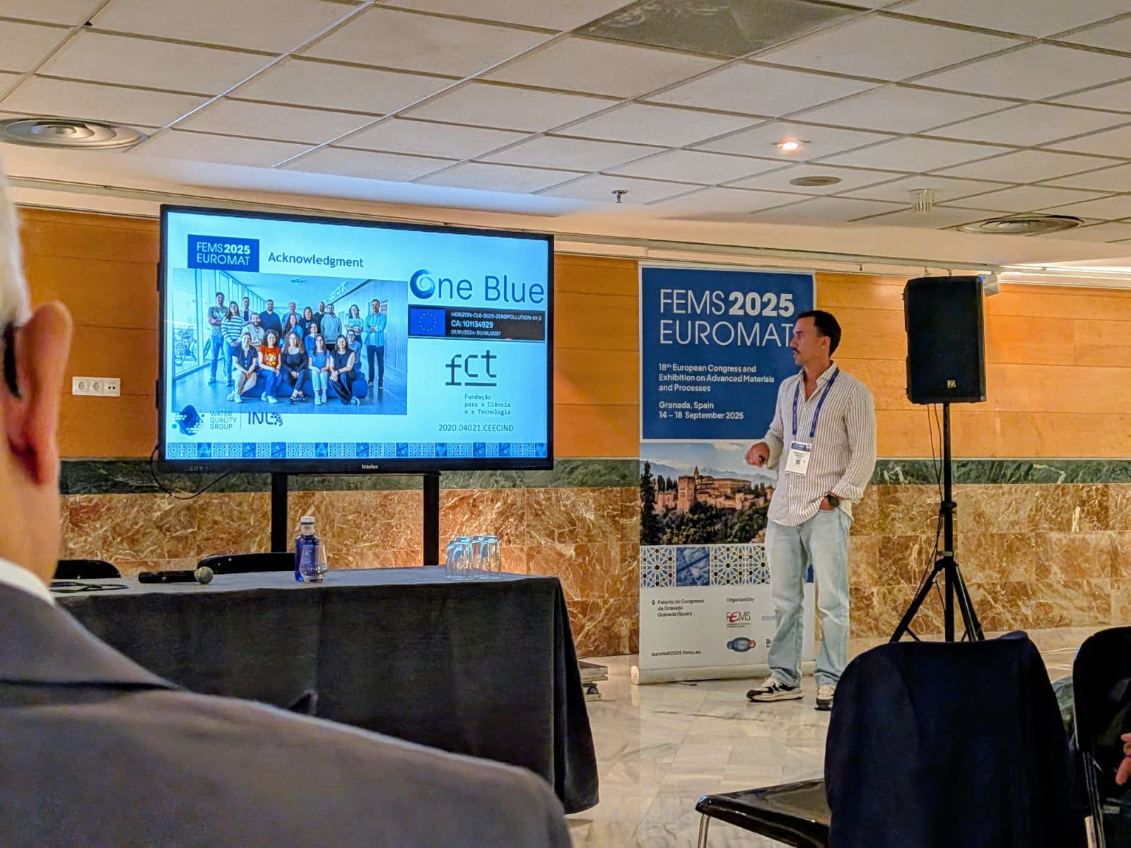 La investigación de ONE-BLUE se presenta en FEMS EUROMAT 2025 en Granada