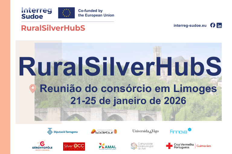 Os parceiros do projeto RuralSilverHubS reúnem-se em Limoges para promover soluções inovadoras para o envelhecimento e o despovoamento das zonas rurais