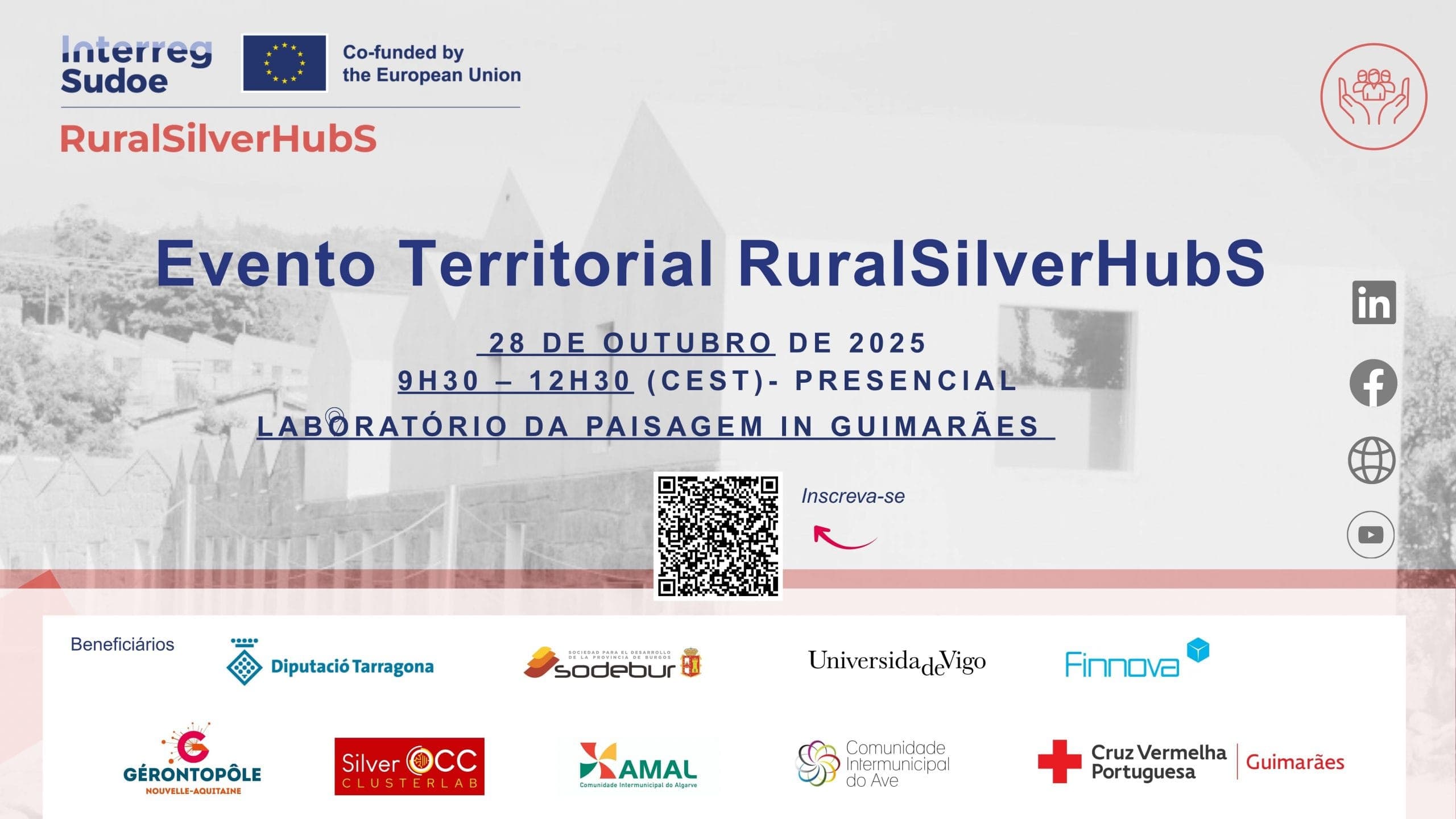 RuralSilverHubS promove em Guimarães um evento territorial para impulsionar a Silver Economy nas zonas rurais