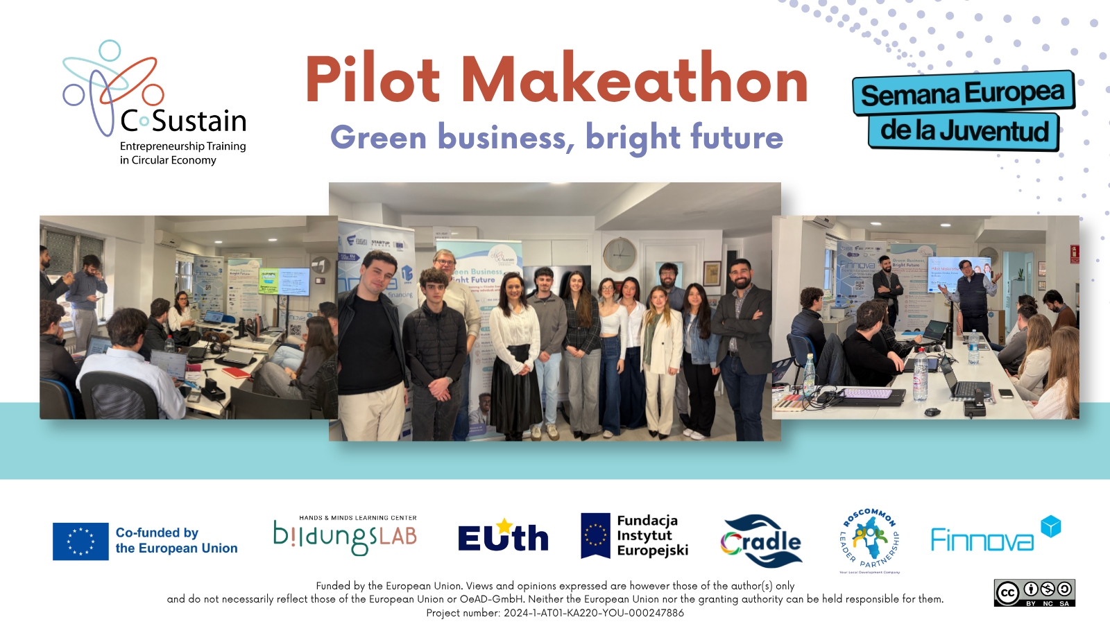 C-Sustain impulsa la formación de jóvenes en economía circular con un makeathon en Valencia en el marco de la European Youth Week 2026