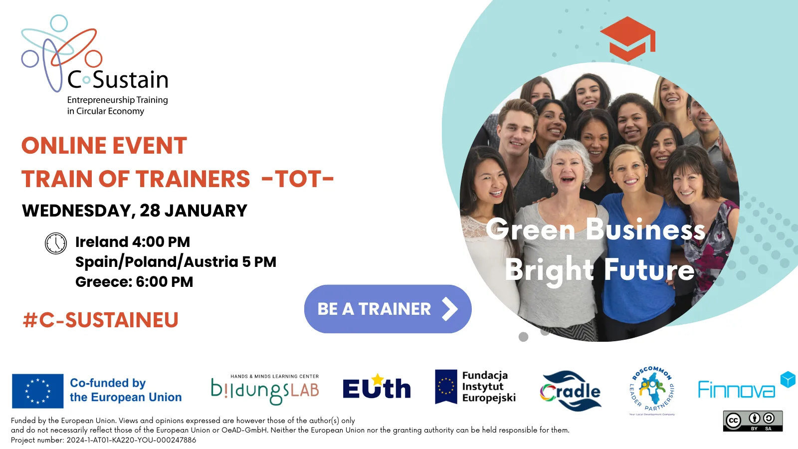 C-SUSTAIN presenta su formación Train of Trainers en economía circular e innovación educativa