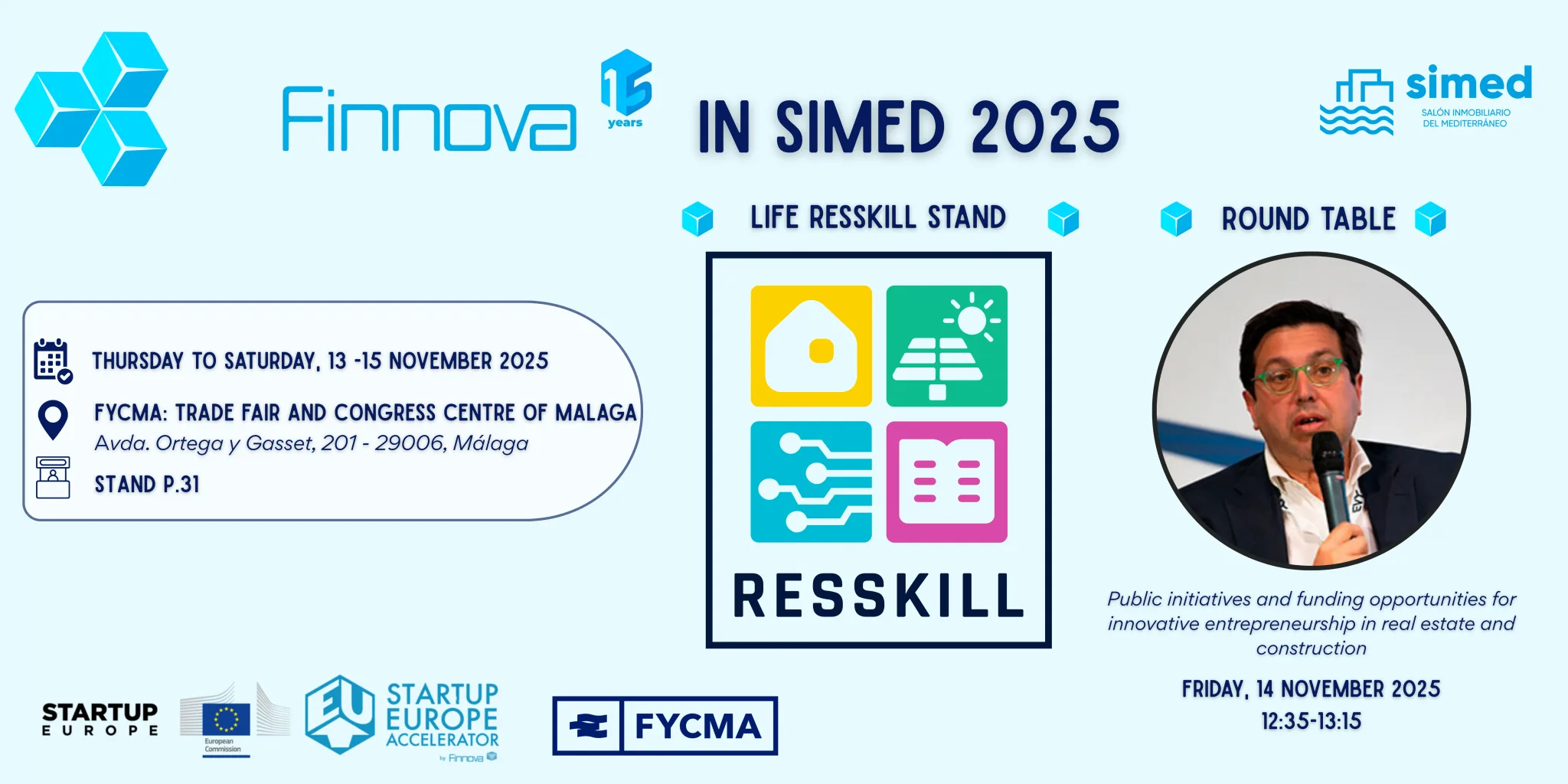 FINNOVA attends SIMED 2025, the leading international real estate and residential sector event, with the LIFE RESSKILL project