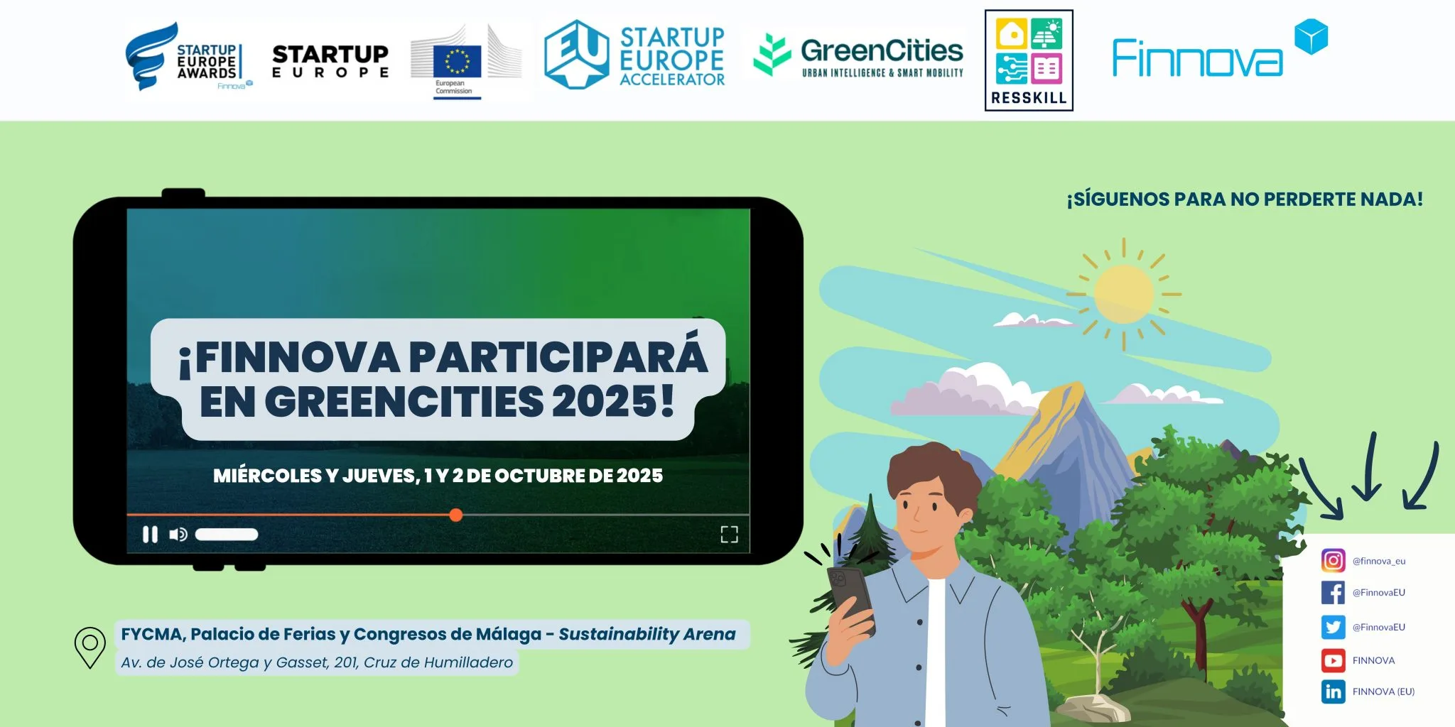 Finnova strenghtens its commitment to sustainable cities at Greencities 2025