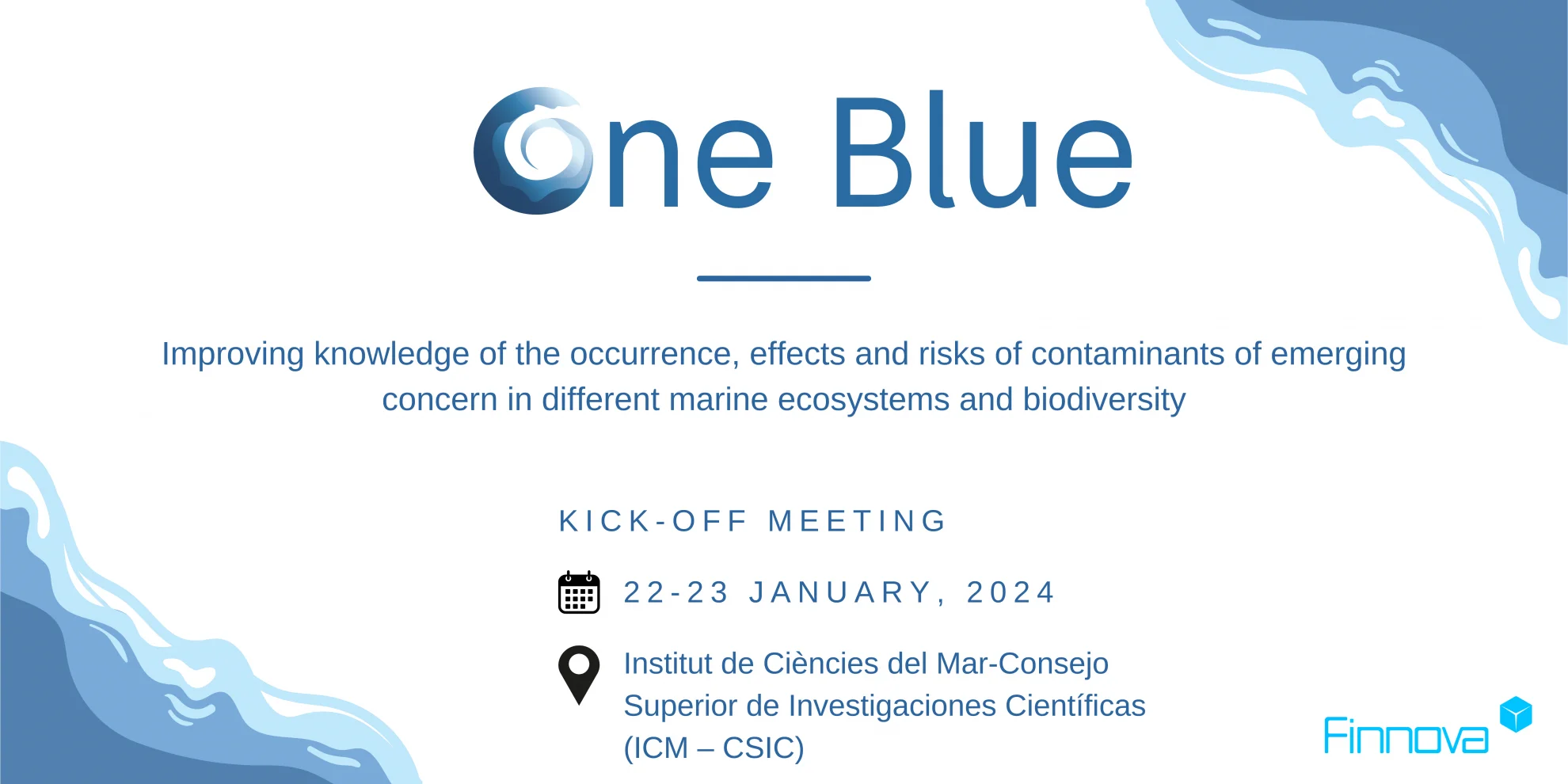 The Horizon ONE-BLUE project will hold its kick-off meeting in Barcelona on January 22nd and 23rd