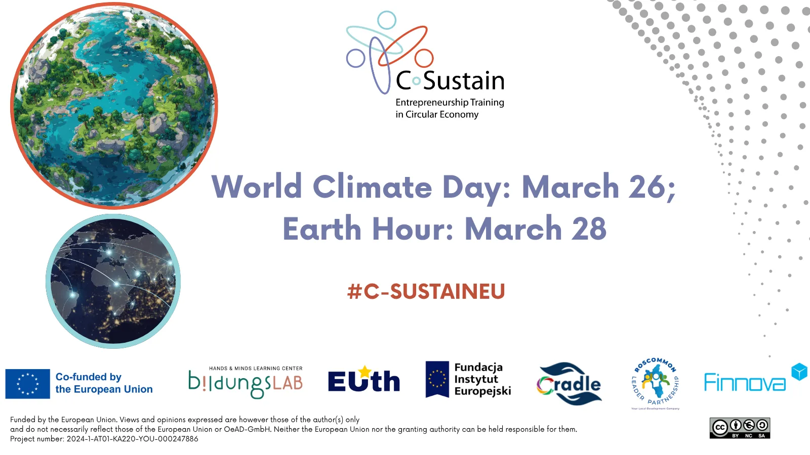 C‑SUSTAIN celebra el Día Mundial del Clima y la Hora del Planeta 2026