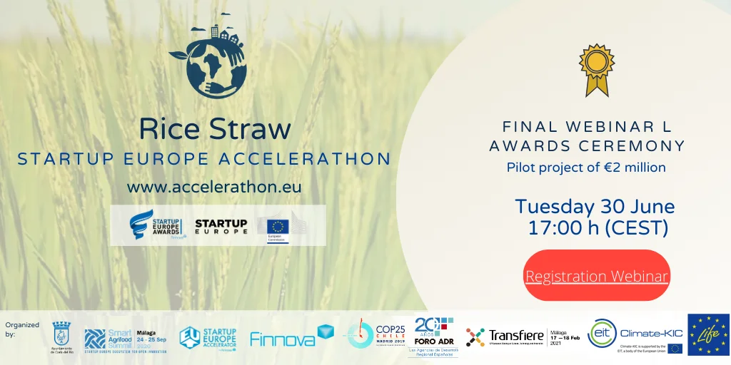 Rice Straw Startup Europe Accelerathon will announce its winner on June 30