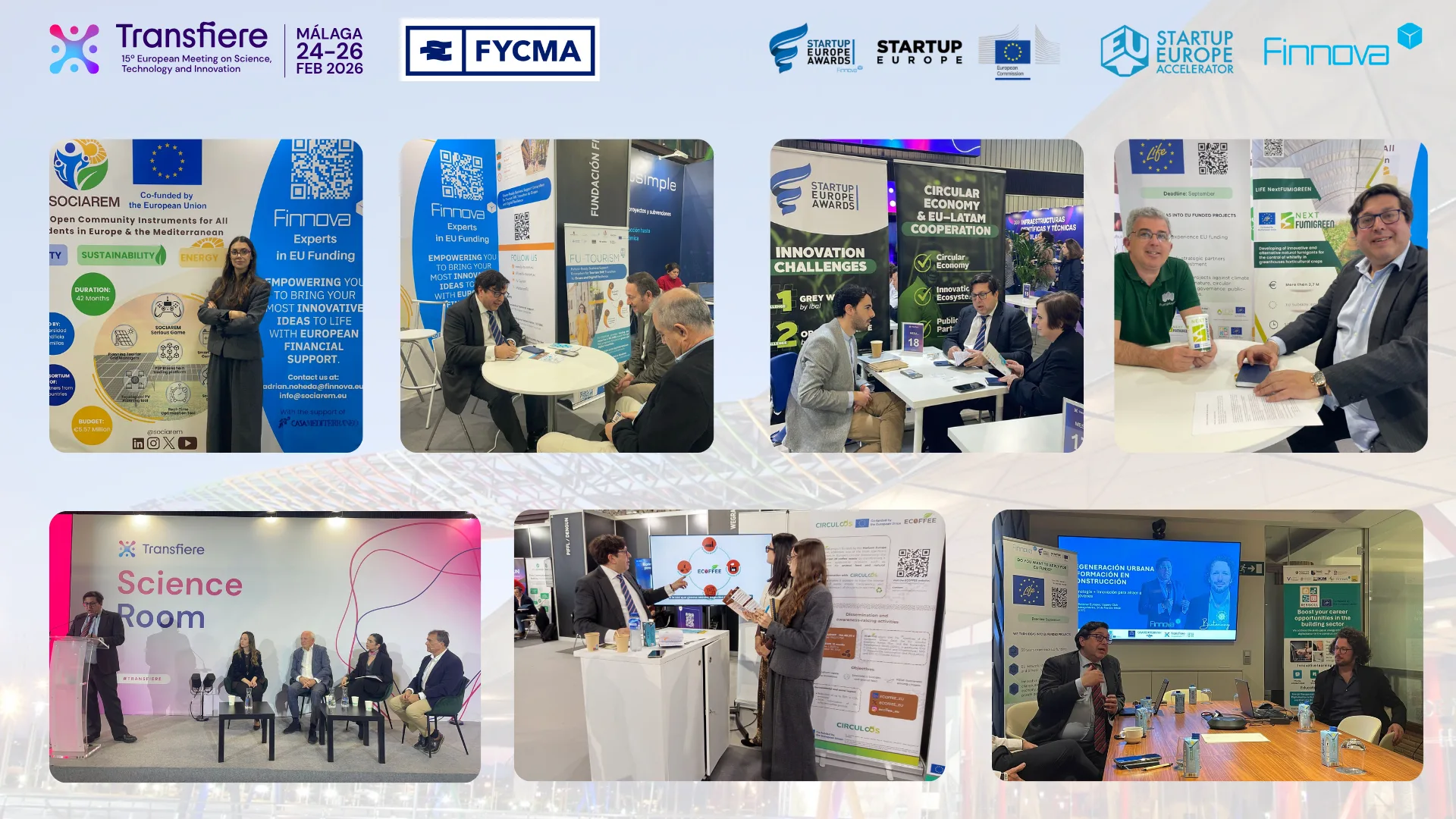 Finnova refuerza su liderazgo en innovación y sostenibilidad europea durante el Foro Transfiere 2026 en Málaga