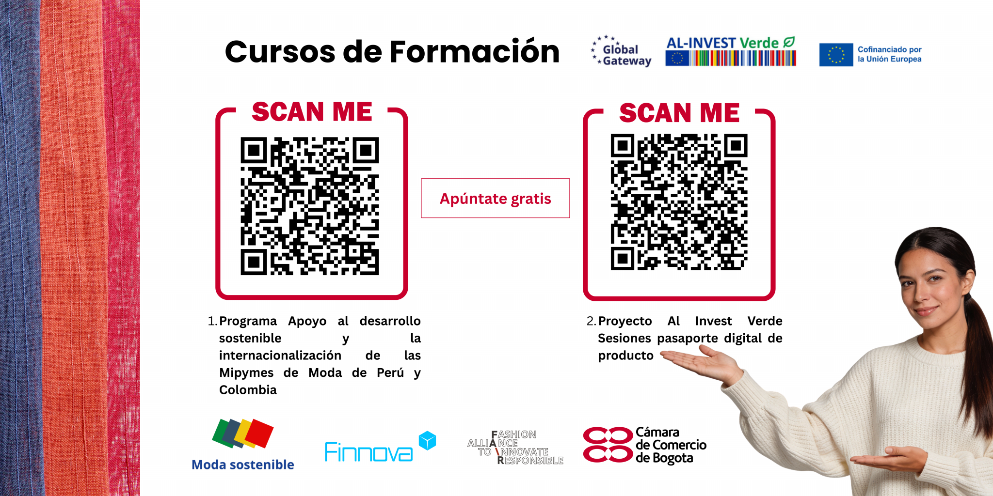 AL-INVEST Verde: Formaciones gratuitas MIPYMES moda